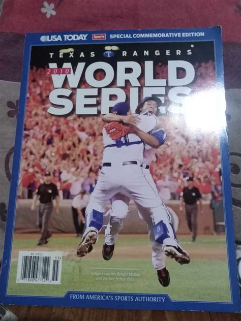 2010 texas rangers world series champions commemorative magazine on ...