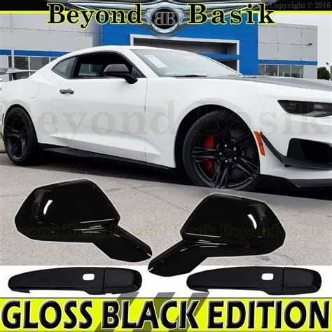 2016-2021 2022 2023 Chevy Camaro GLOSS BLACK 2 Door Handle Covers+Mirror Covers | eBay