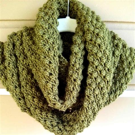 Snood Scarf Crochet Pattern Very Easy Infinity Scarf Crochet Pattern ...