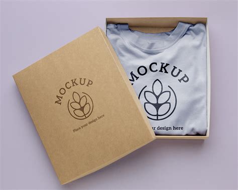 Ecological T-Shirt Packaging Free Mockup - Free Mockup World