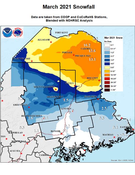 Monthly and Seasonal Snow Maps