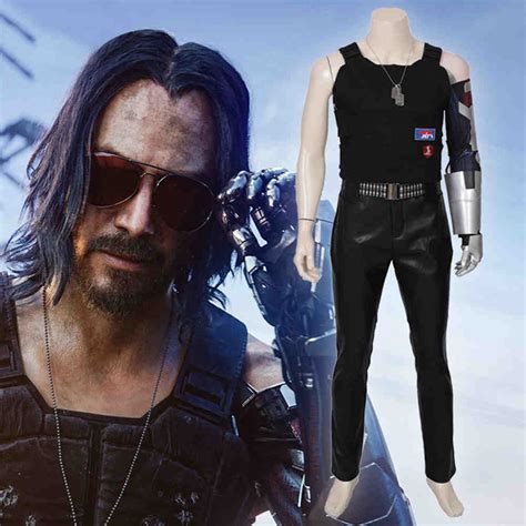 Cyberpunk 2077 Johnny SilverHand Samurai Cosplay Costume Adult ...