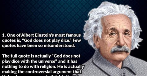 Einstein Quote God Does Not Play Dice With The Universe - ShortQuotes.cc