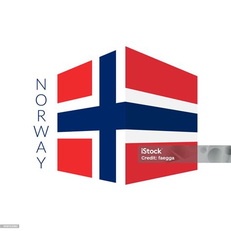 Stylized Norwegian National Flag Stock Illustration - Download Image ...