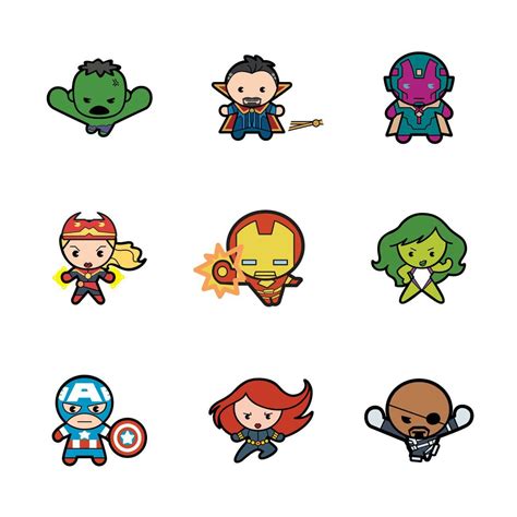 Pin de Elea Faol en Vorlagen | Dibujos marvel, Superheroes dibujos, Avengers animados