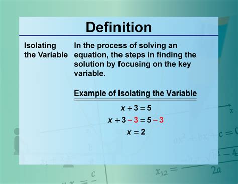 Isolate Meaning