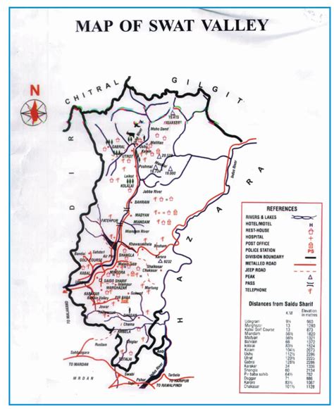 Swat Valley Map - Nehru Memorial