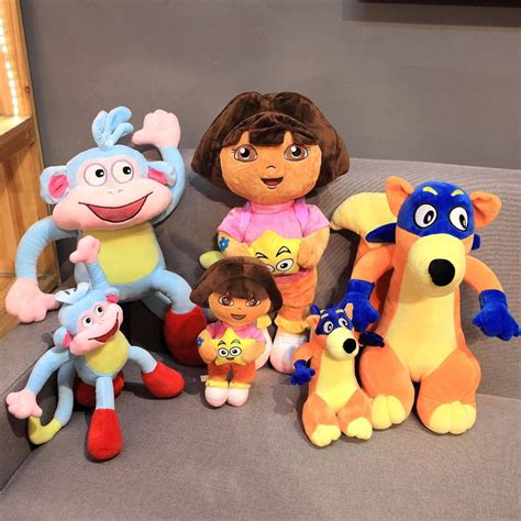 Hobby Dora the Explorer Stuffed animals dolls for kids birthdays gifts Benny Isa Tico Swiper ...