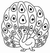 Happy Peacock Coloring Page  Free Printable Pages For Kids sketch template