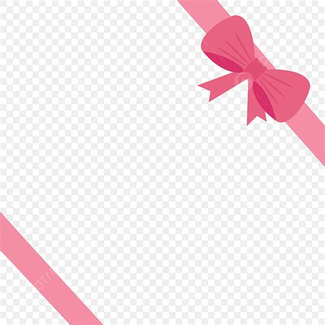 Pink Ribbon Bow Vector PNG Images, Pink Ribbon Bow Border, Pink, Bow, Ribbon PNG Image For Free ...
