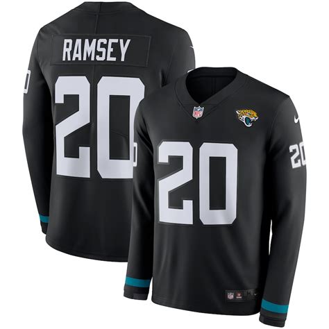 Nike Jalen Ramsey Jacksonville Jaguars Black Therma Long Sleeve Jersey