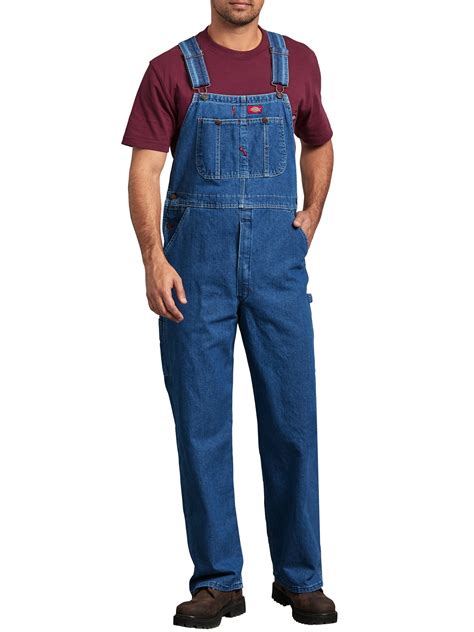 Dickies Mens Stonewashed Indigo Bib Overall - Walmart.com