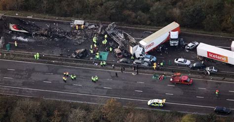 M5 crash inquest: 'Wall of thick fog' described by eyewitnesses of horror 30-car motorway pile ...