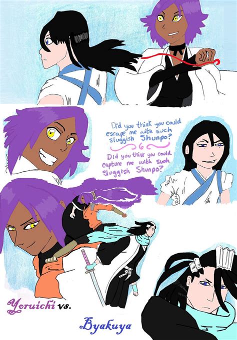 Byakuya vs Yoruichi by FordPrefect4242 on DeviantArt