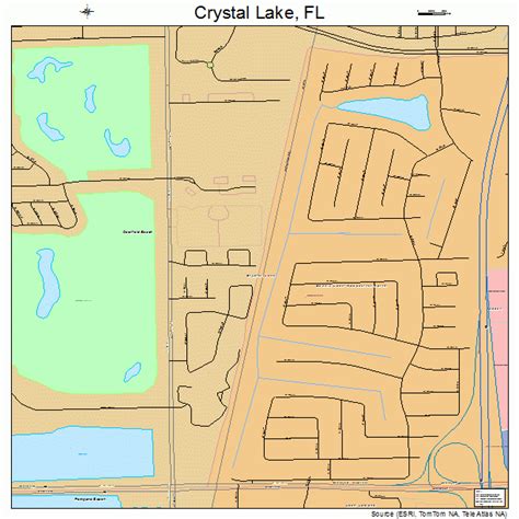 Crystal Lake Florida Street Map 1215712