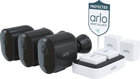 Arlo - Pro 4 Spotlight Camera Security Bundle - Wire-Free Indoor ...