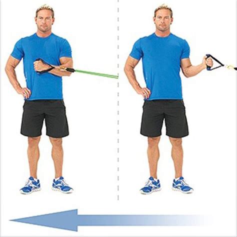 Band Rotator Cuff Left External - Exercise How-to - Workout Trainer by Skimble