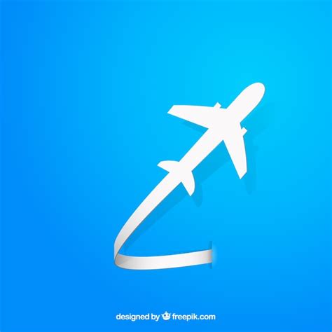 Flying airplane silhouette | Free Vector