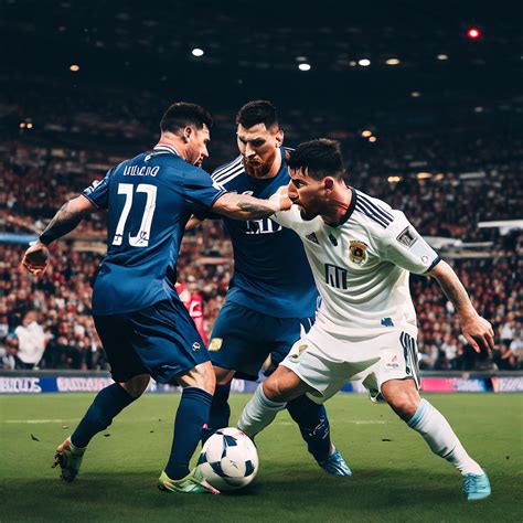 Messi punching ronaldo by sreerag panat - Playground