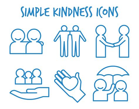 Kindness Vector Icons 165697 Vector Art at Vecteezy