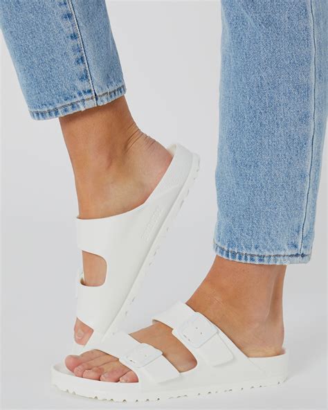 Birkenstock Womens Narrow Arizona Eva Sandal - White | SurfStitch