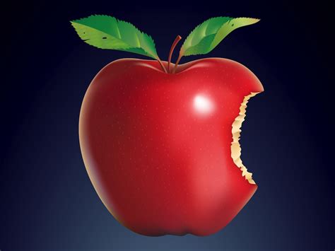 Bitten Apple Vector Art & Graphics | freevector.com