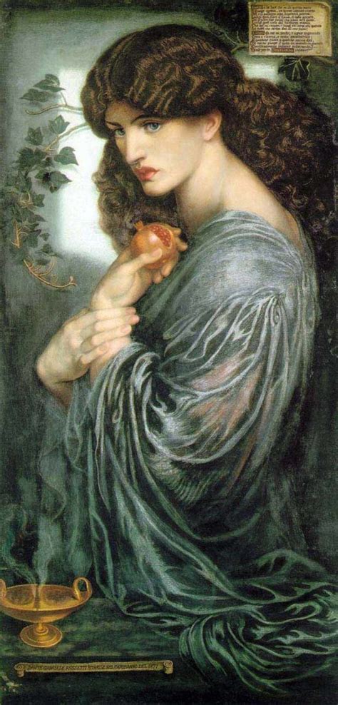 Reproducciones De Pinturas Proserpine, 1874 de Dante Gabriel Rossetti (1828-1882, United Kingdom ...