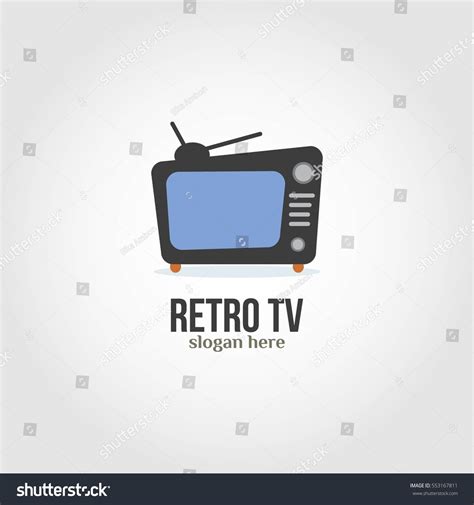 Retro Tv Logo Design Vector Illustration Stock Vector (Royalty Free ...