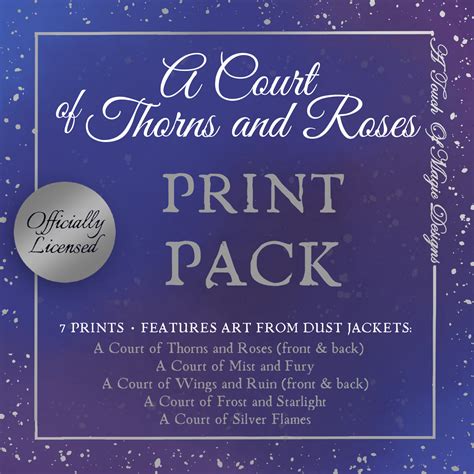 A court of thorns and roses - premium print set - OFFICIALLY LICENSED ...