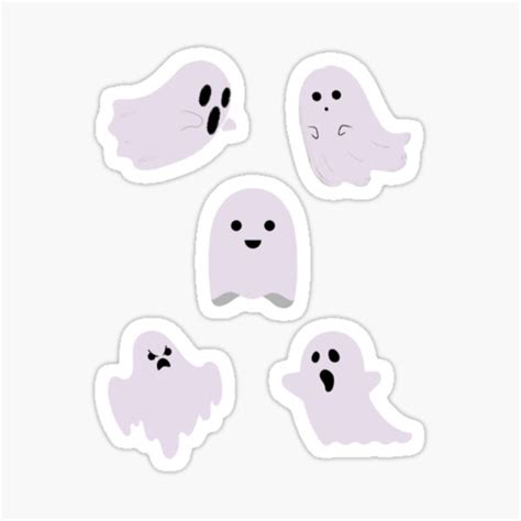 "Halloween Ghost Sticker Pack" Sticker for Sale by LMoonDesigns | Redbubble