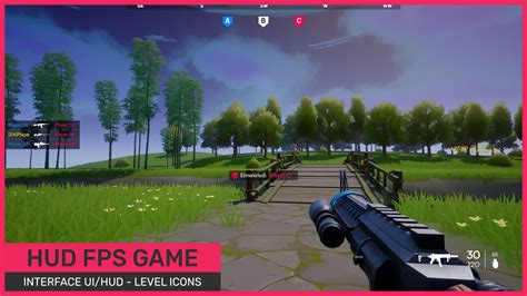 FPS interface UI/HUD – Killfeed/Compass – ASSET CLOUD