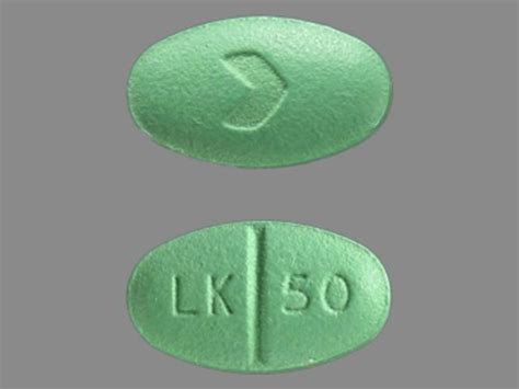 LK 50 > Pill Green Oval 10mm - Pill Identifier