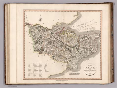 A new map of Kent : divided into hundreds, exhibiting its roads, rivers, parks &c. By John Cary ...