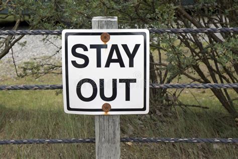 Stay Out sign stock photo. Image of posted, grass, notice - 107153576