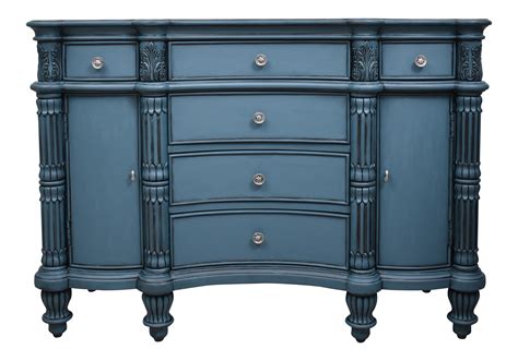 Pulaski Seaside Blue Credenza Buffet Cupboard Chest on Chairish.com ...