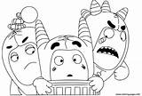 Cute Oddbods Coloring page Printable sketch template