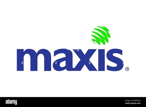 Maxis Communications, Logo, White background Stock Photo - Alamy