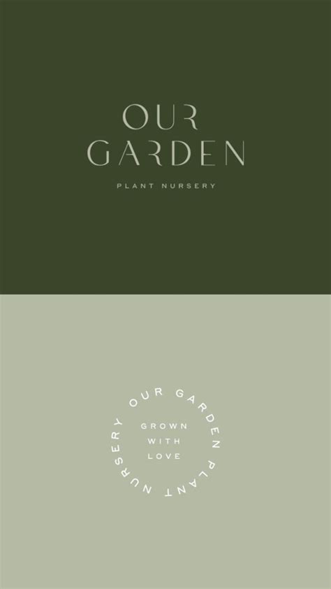 Logo design and branding for Our Garden, a Plant Nursery 🍃 | Minimal ...