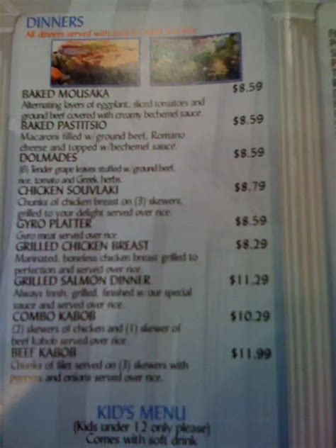 The Hungry Greek Menu, Menu for The Hungry Greek, Westchase / Citrus Park, Tampa Bay ...