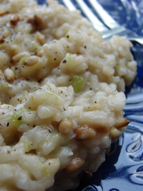 iron stef: green garlic risotto