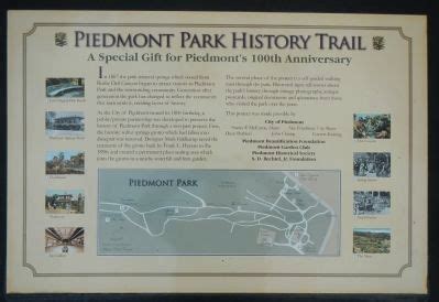 Piedmont Park History Trail Historical Marker