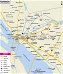 Road Map Of Vijayawada City - State Coastal Towns Map