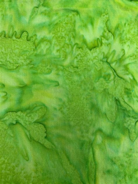 BATIK: LIME GREEN B012 Quality Cotton Quilt Fabric 1/4 Yard | Etsy
