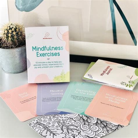 Mindfulness Cards Printable Mindfulness Gift Mindfulness - Etsy