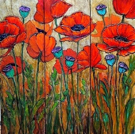 CAROL NELSON FINE ART BLOG: Poppy Painting Flower Art "Poppy Garden" by ...