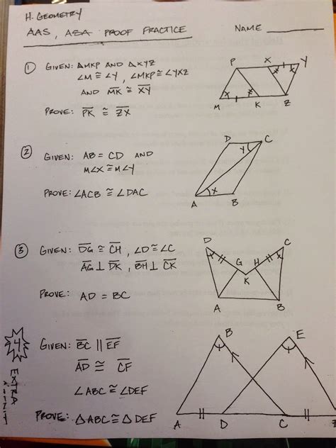 50 Geometry Proof Practice Worksheet