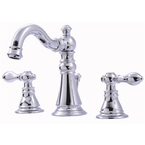 Ultra Faucets Signature Collection 8 in. Widespread 2-Handle Bathroom Faucet with Pop-Up Drain ...