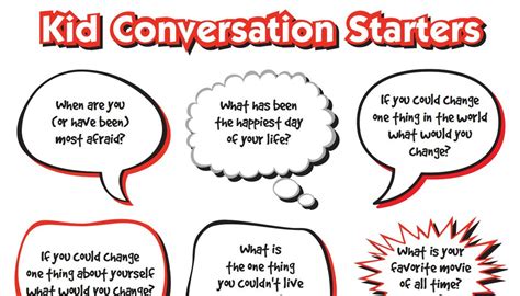 Kid Conversation Starters - All Pro Dad