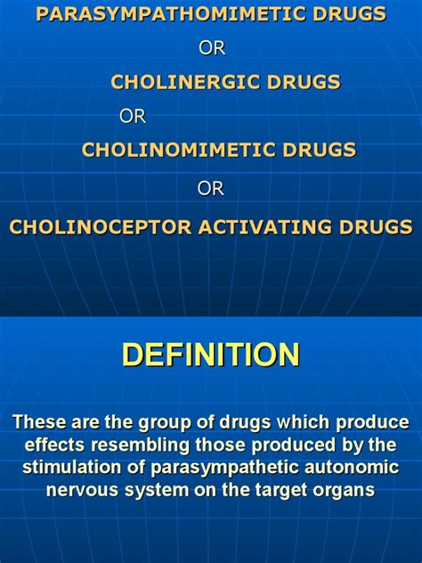 Parasympathomimetic Drugs | Acetylcholine