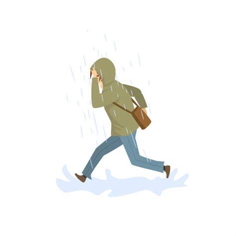 Man Running Rain Illustrations, Royalty-Free Vector Graphics & Clip Art ...